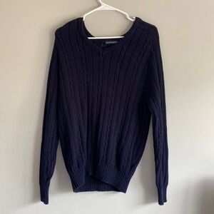 Brandy Melville Cable Knit V-Neck Sweater